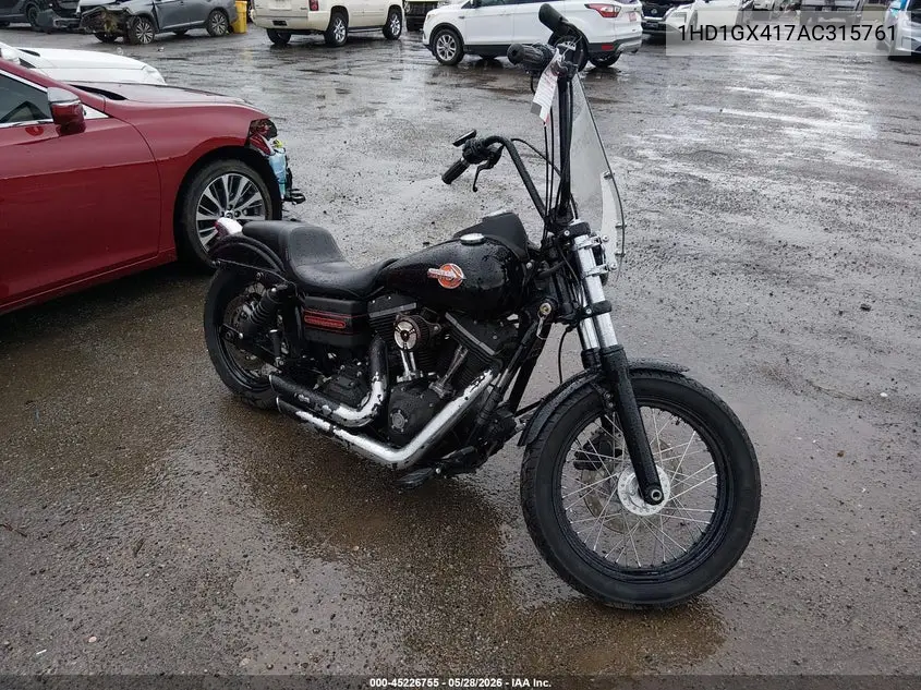 2010 Harley-Davidson Fxdb VIN: 1HD1GX417AC315761 Lot: 45226755