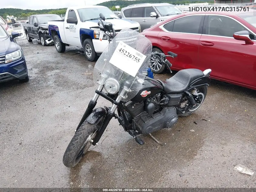 2010 Harley-Davidson Fxdb VIN: 1HD1GX417AC315761 Lot: 45226755