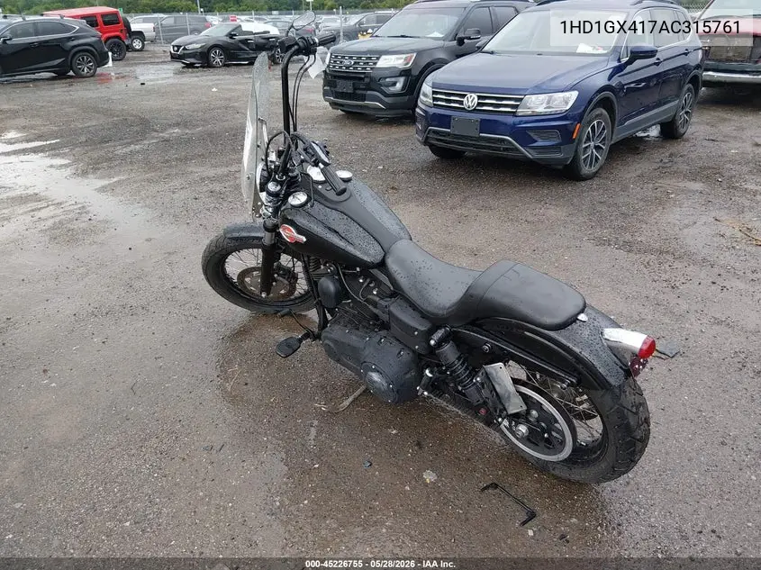 2010 Harley-Davidson Fxdb VIN: 1HD1GX417AC315761 Lot: 45226755