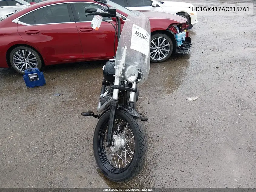 2010 Harley-Davidson Fxdb VIN: 1HD1GX417AC315761 Lot: 45226755