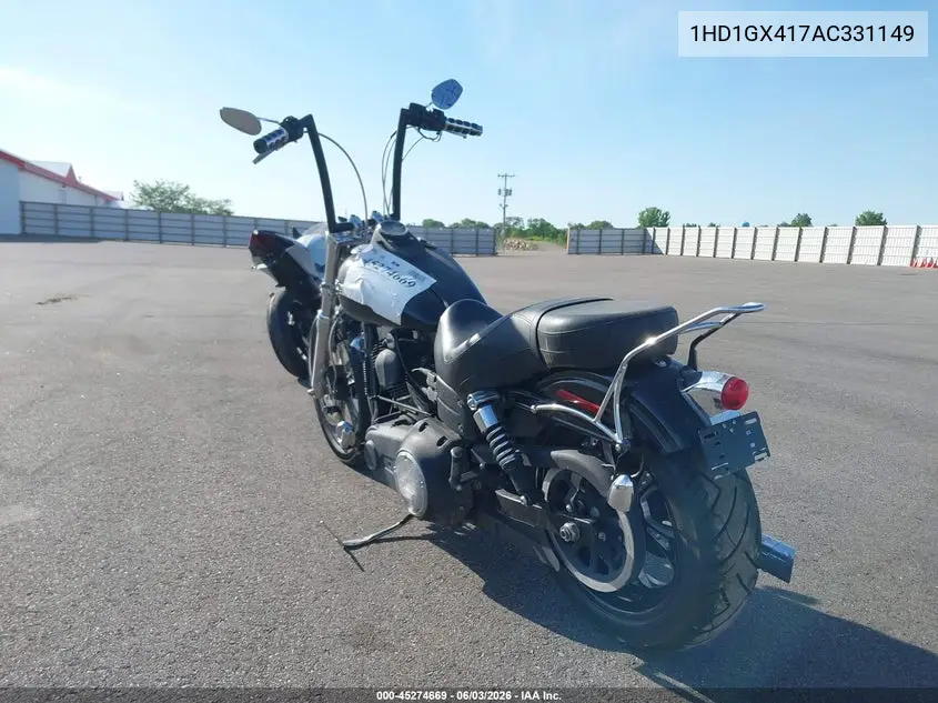 2010 Harley-Davidson Fxdb VIN: 1HD1GX417AC331149 Lot: 45274669