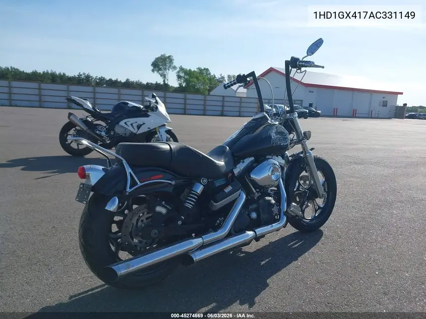 2010 Harley-Davidson Fxdb VIN: 1HD1GX417AC331149 Lot: 45274669