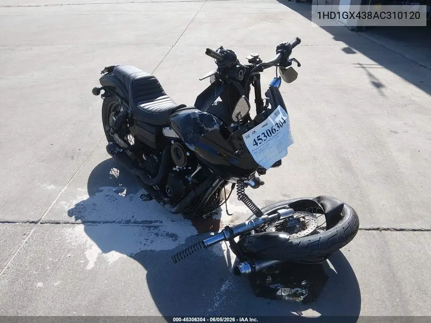 2010 Harley-Davidson Fxdb VIN: 1HD1GX438AC310120 Lot: 45306304