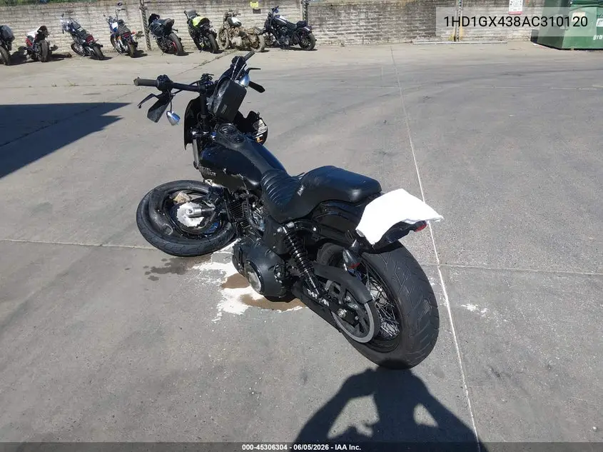 2010 Harley-Davidson Fxdb VIN: 1HD1GX438AC310120 Lot: 45306304