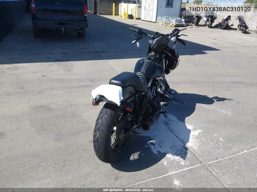 2010 Harley-Davidson Fxdb VIN: 1HD1GX438AC310120 Lot: 45306304