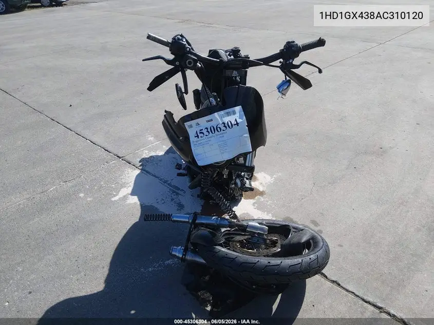 2010 Harley-Davidson Fxdb VIN: 1HD1GX438AC310120 Lot: 45306304