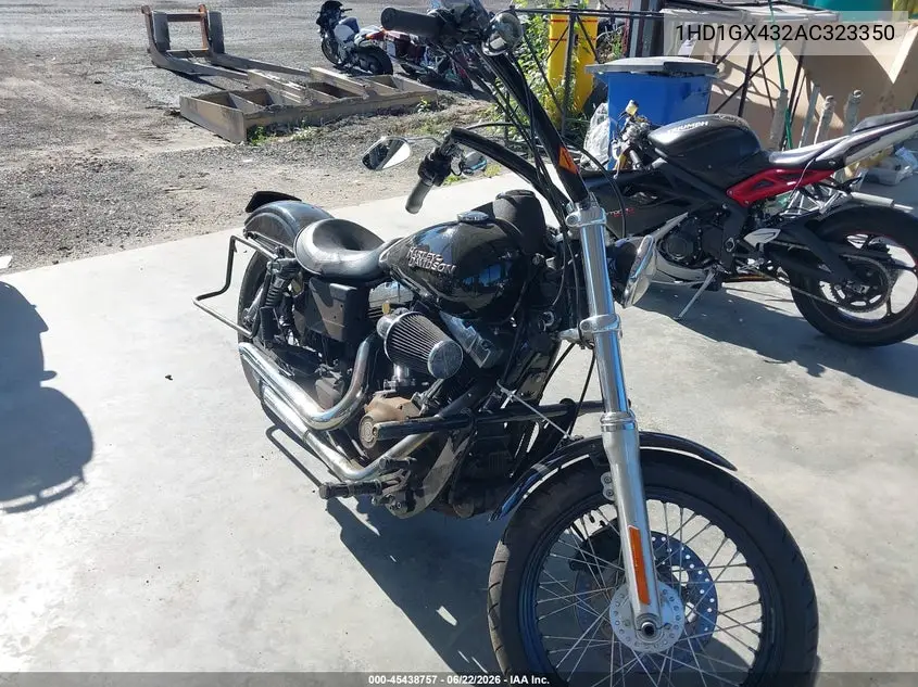 2010 Harley-Davidson Fxdb VIN: 1HD1GX432AC323350 Lot: 45438757