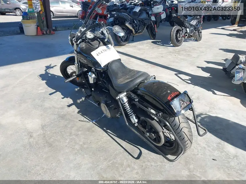 2010 Harley-Davidson Fxdb VIN: 1HD1GX432AC323350 Lot: 45438757
