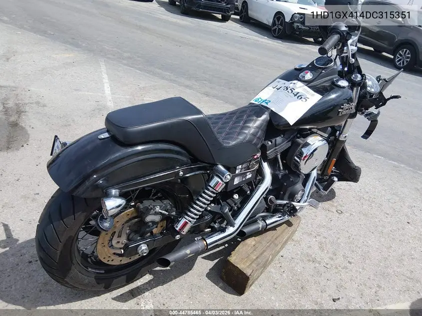 2013 Harley-Davidson Fxdb Dyna Street Bob VIN: 1HD1GX414DC315351 Lot: 44785465
