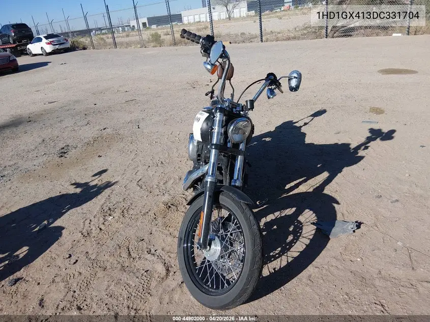 2013 Harley-Davidson Fxdb Dyna Street Bob VIN: 1HD1GX413DC331704 Lot: 44902000
