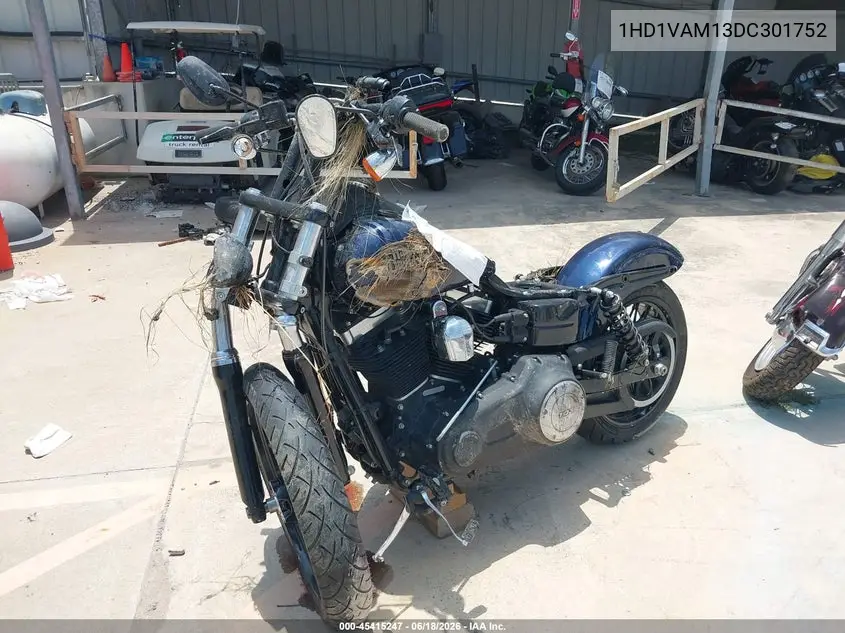 2013 Harley-Davidson Fxdbp Dyna Street Bob VIN: 1HD1VAM13DC301752 Lot: 45415247