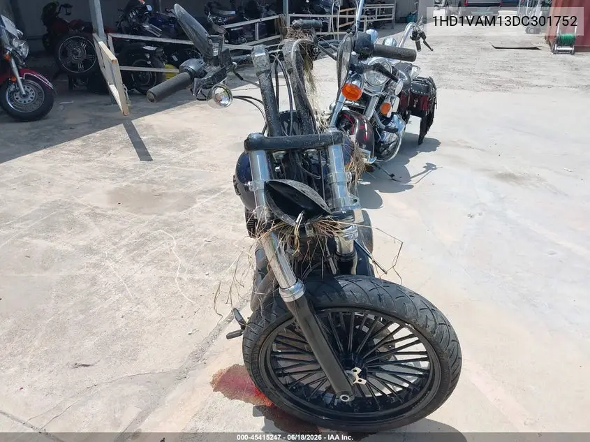 2013 Harley-Davidson Fxdbp Dyna Street Bob VIN: 1HD1VAM13DC301752 Lot: 45415247