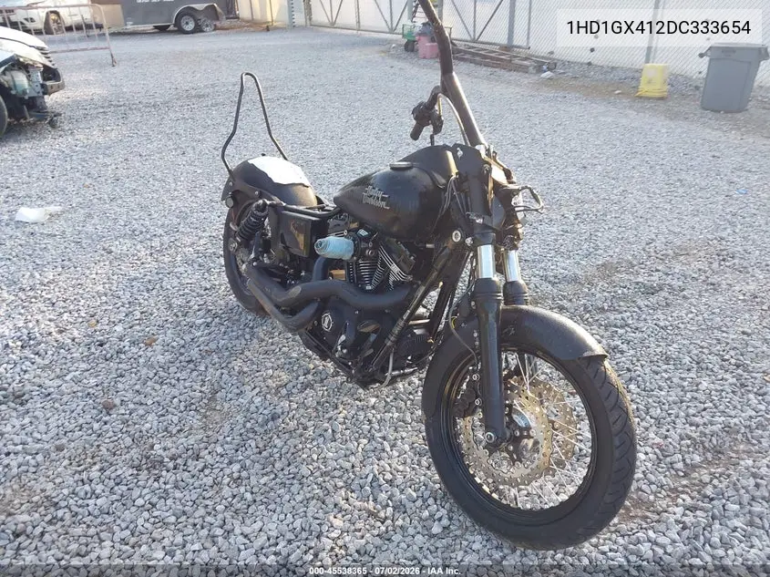 2013 Harley-Davidson Fxdb Dyna Street Bob VIN: 1HD1GX412DC333654 Lot: 45538365