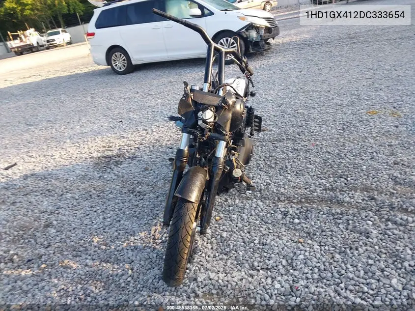 2013 Harley-Davidson Fxdb Dyna Street Bob VIN: 1HD1GX412DC333654 Lot: 45538365