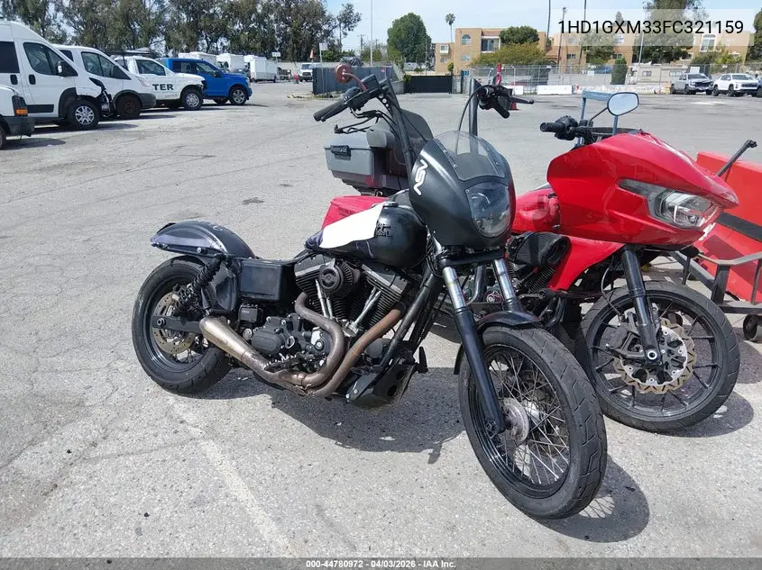 2015 Harley-Davidson Fxdb Dyna Street Bob VIN: 1HD1GXM33FC321159 Lot: 44780972