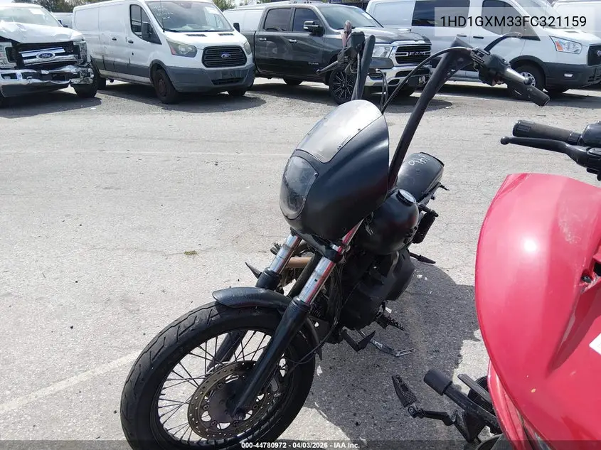2015 Harley-Davidson Fxdb Dyna Street Bob VIN: 1HD1GXM33FC321159 Lot: 44780972