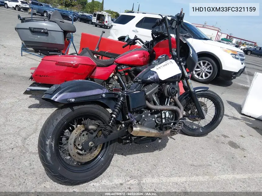 2015 Harley-Davidson Fxdb Dyna Street Bob VIN: 1HD1GXM33FC321159 Lot: 44780972
