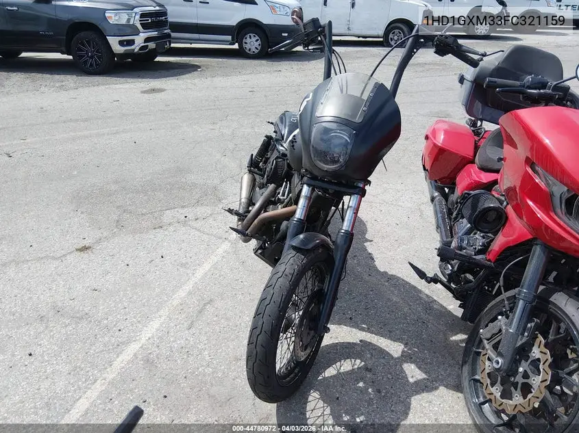 2015 Harley-Davidson Fxdb Dyna Street Bob VIN: 1HD1GXM33FC321159 Lot: 44780972