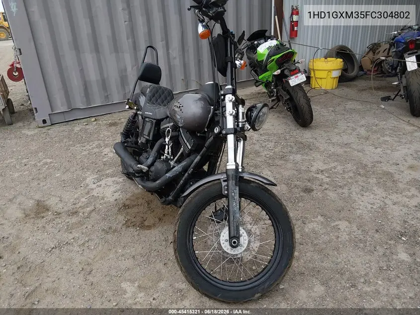 2015 Harley-Davidson Fxdb Dyna Street Bob VIN: 1HD1GXM35FC304802 Lot: 45415321