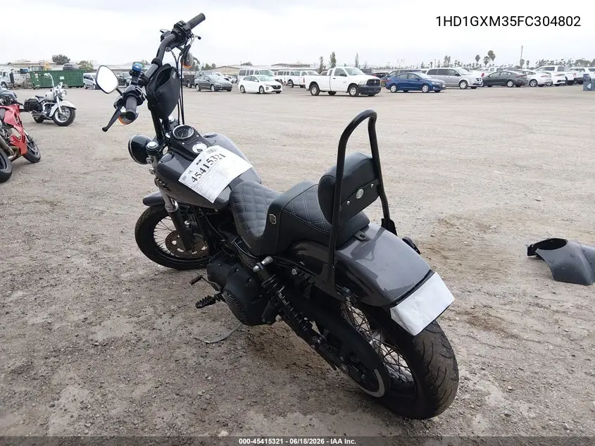 2015 Harley-Davidson Fxdb Dyna Street Bob VIN: 1HD1GXM35FC304802 Lot: 45415321