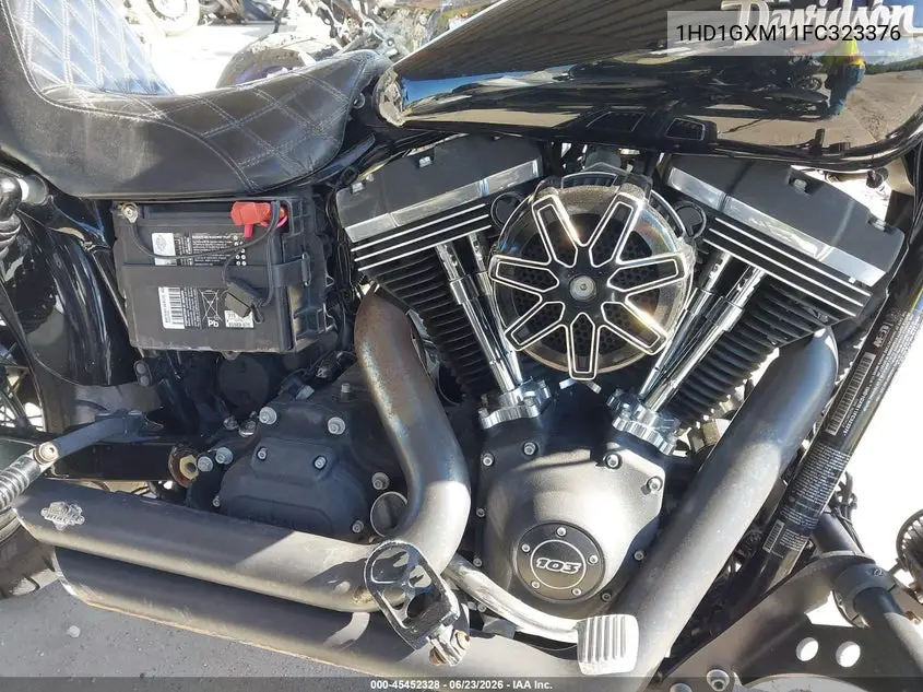 2015 Harley-Davidson Fxdb Dyna Street Bob VIN: 1HD1GXM11FC323376 Lot: 45452328