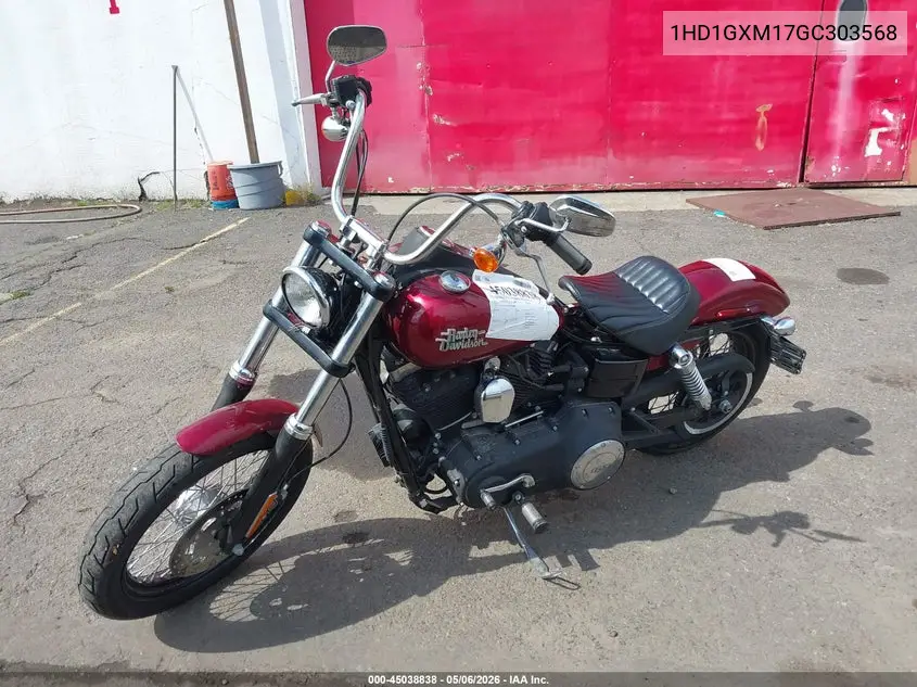2016 Harley-Davidson Fxdb Dyna Street Bob VIN: 1HD1GXM17GC303568 Lot: 45465417