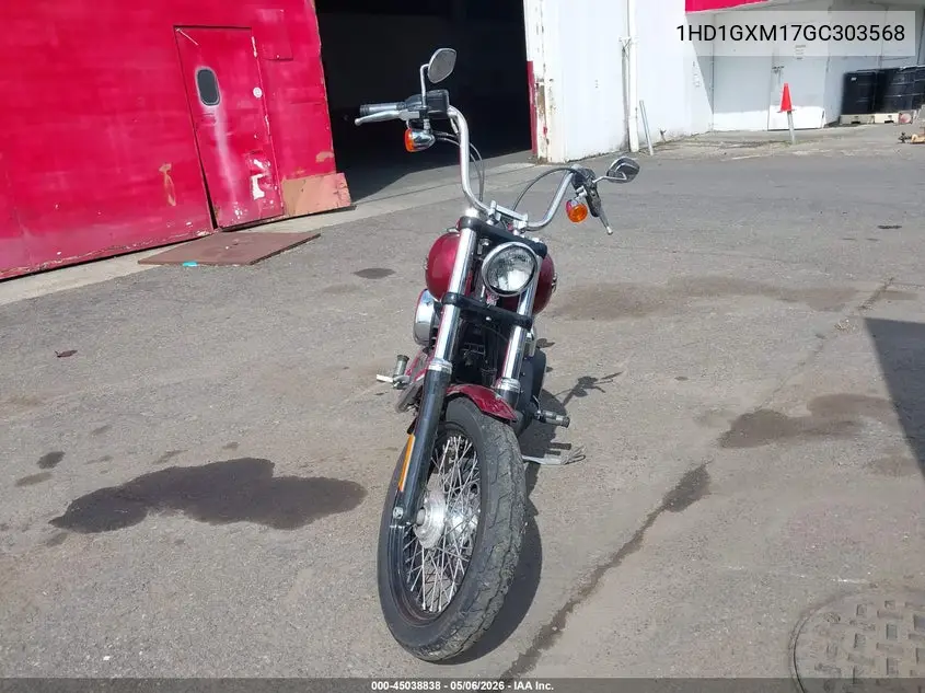 2016 Harley-Davidson Fxdb Dyna Street Bob VIN: 1HD1GXM17GC303568 Lot: 45465417