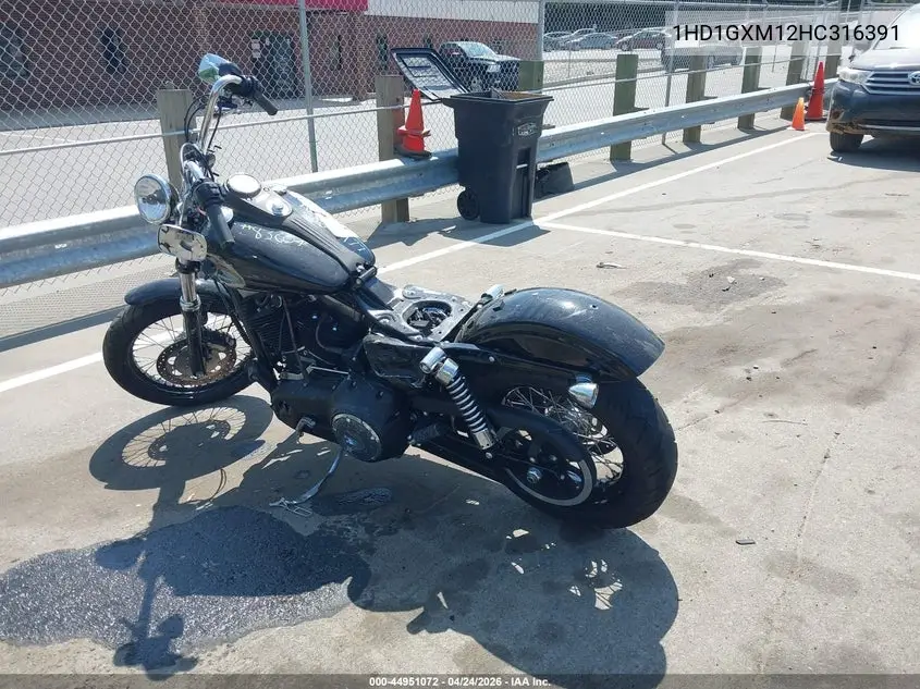 2017 Harley-Davidson Fxdb Dyna Street Bob VIN: 1HD1GXM12HC316391 Lot: 44951072