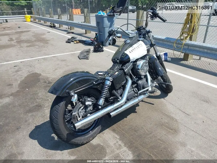 2017 Harley-Davidson Fxdb Dyna Street Bob VIN: 1HD1GXM12HC316391 Lot: 44951072