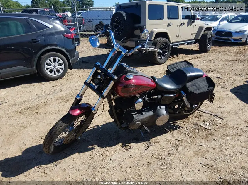 2017 Harley-Davidson Fxdb Dyna Street Bob VIN: 1HD1GXM1XHC324304 Lot: 45271845