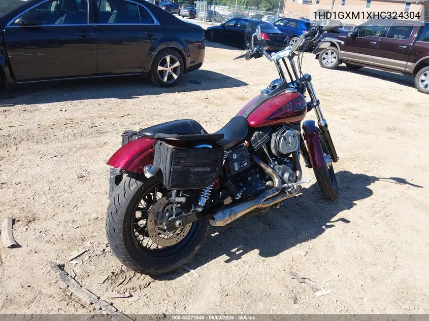 2017 Harley-Davidson Fxdb Dyna Street Bob VIN: 1HD1GXM1XHC324304 Lot: 45271845