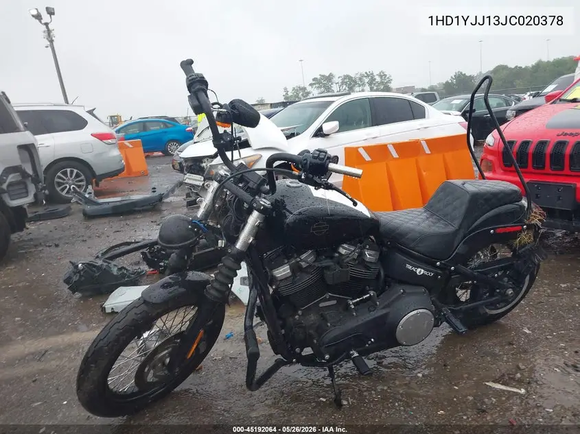 2018 Harley-Davidson Fxbb Street Bob VIN: 1HD1YJJ13JC020378 Lot: 45192064