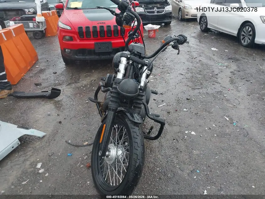 2018 Harley-Davidson Fxbb Street Bob VIN: 1HD1YJJ13JC020378 Lot: 45192064