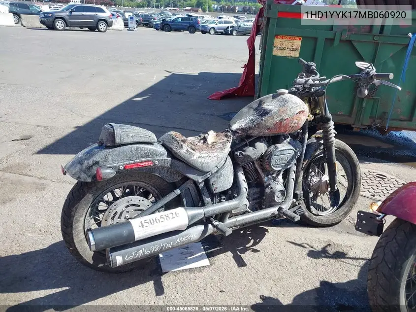 2021 Harley-Davidson Fxbbs VIN: 1HD1YYK17MB060920 Lot: 45065826