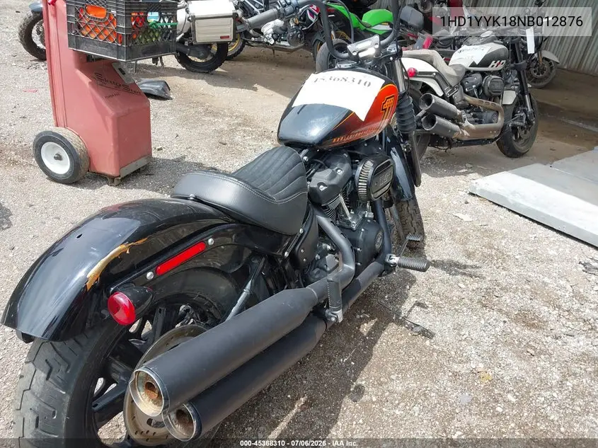 2022 Harley-Davidson Fxbbs VIN: 1HD1YYK18NB012876 Lot: 45368310