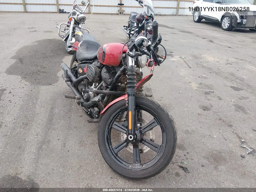 2022 Harley-Davidson Fxbbs VIN: 1HD1YYK18NB026258 Lot: 45537474