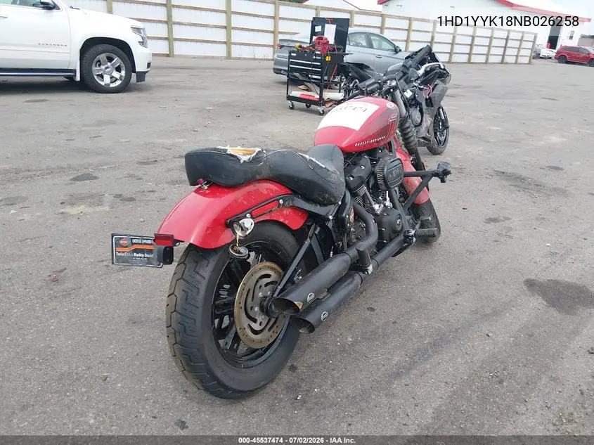 2022 Harley-Davidson Fxbbs VIN: 1HD1YYK18NB026258 Lot: 45537474
