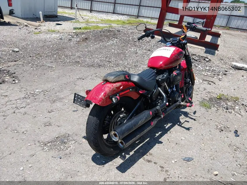 2022 Harley-Davidson Fxbbs VIN: 1HD1YYK14NB065302 Lot: 45568016