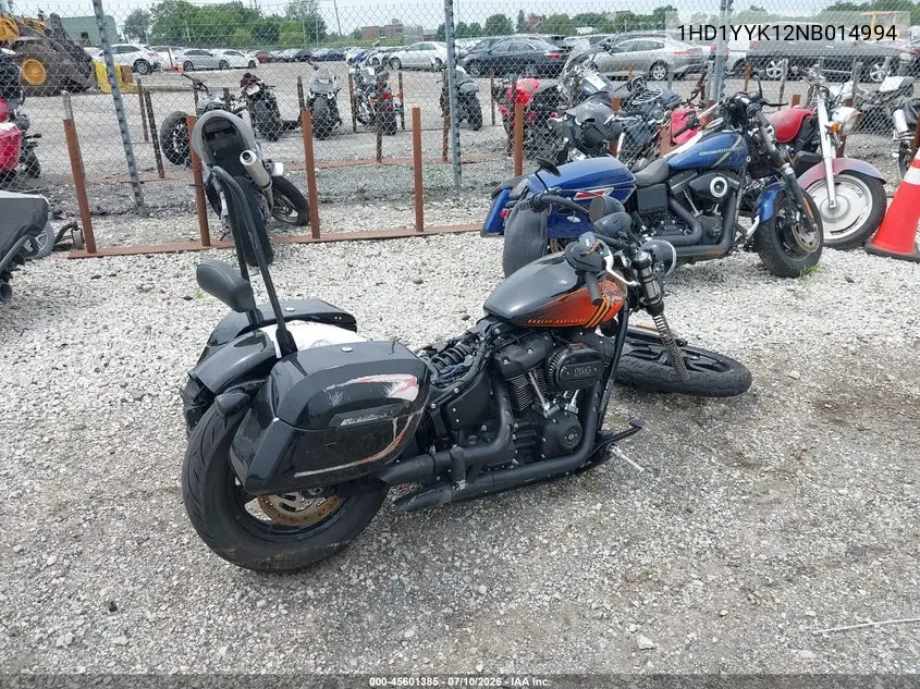 2022 Harley-Davidson Fxbbs VIN: 1HD1YYK12NB014994 Lot: 45601385
