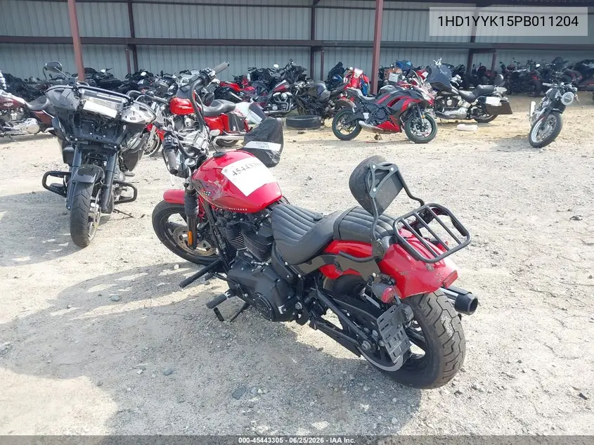 2023 Harley-Davidson Fxbbs VIN: 1HD1YYK15PB011204 Lot: 45443305