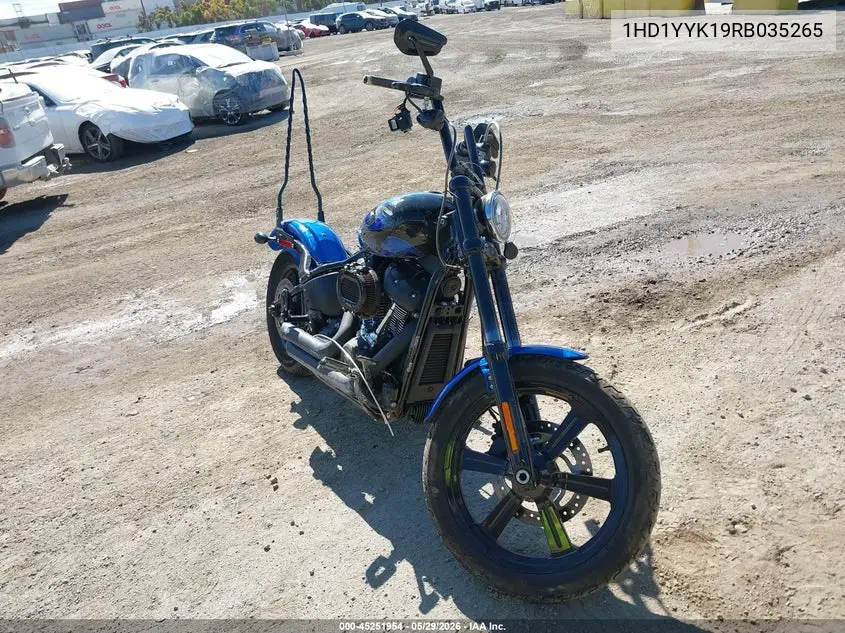 2024 Harley-Davidson Fxbbs VIN: 1HD1YYK19RB035265 Lot: 45251954