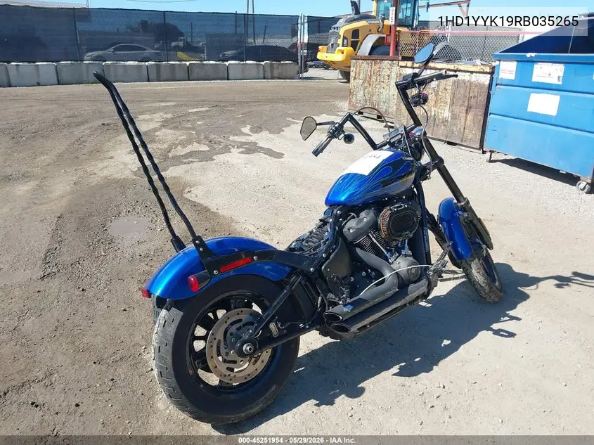 2024 Harley-Davidson Fxbbs VIN: 1HD1YYK19RB035265 Lot: 45251954