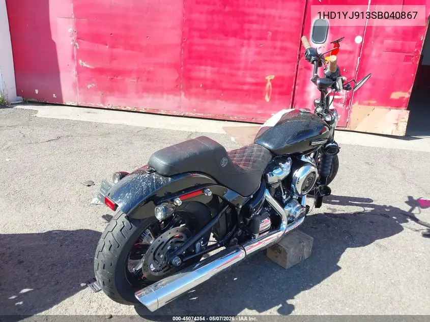 2025 Harley-Davidson Fxbb VIN: 1HD1YJ913SB040867 Lot: 45074354