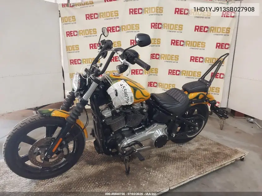 2025 Harley-Davidson Fxbb VIN: 1HD1YJ913SB027908 Lot: 45500756