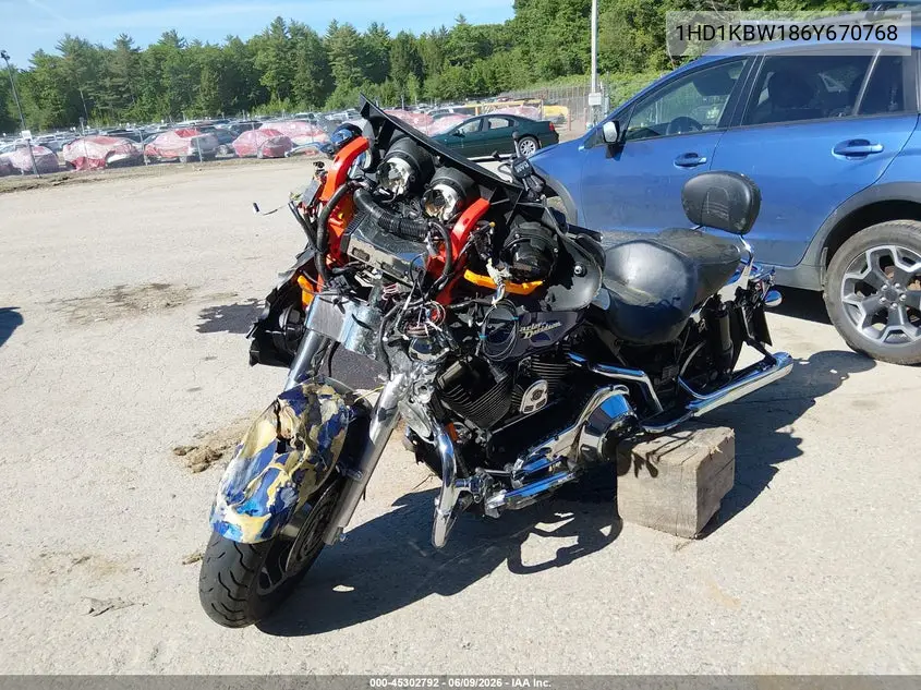 2006 Harley-Davidson Flhxi VIN: 1HD1KBW186Y670768 Lot: 45302792