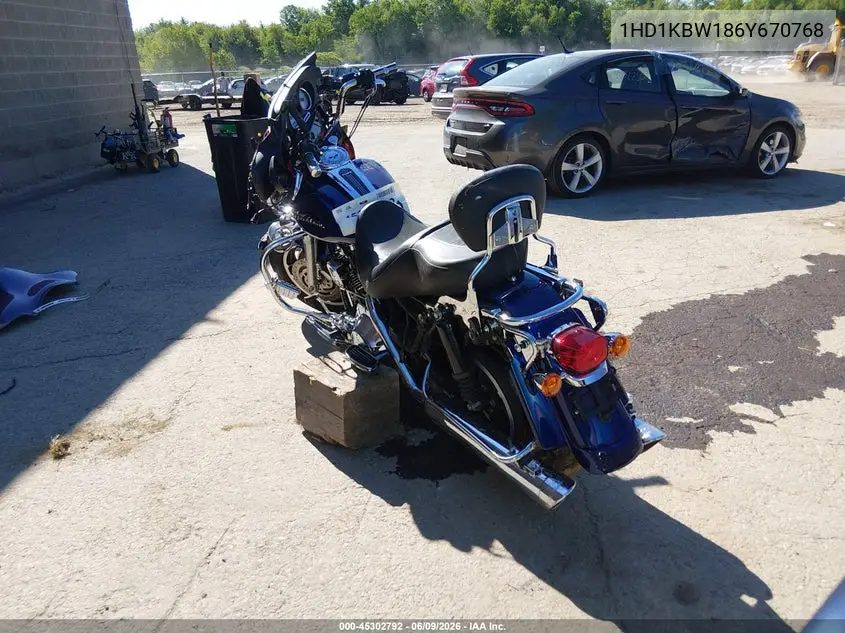 2006 Harley-Davidson Flhxi VIN: 1HD1KBW186Y670768 Lot: 45302792