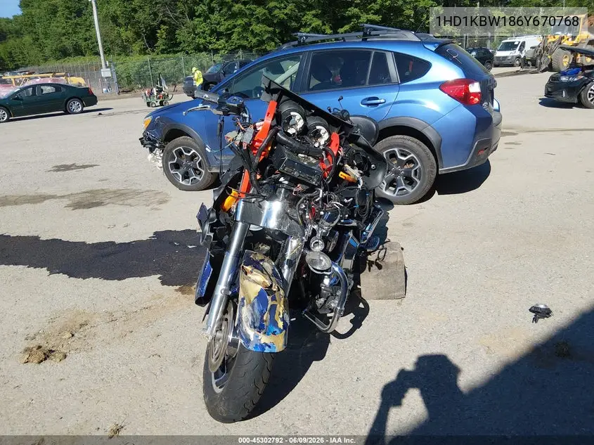 2006 Harley-Davidson Flhxi VIN: 1HD1KBW186Y670768 Lot: 45302792