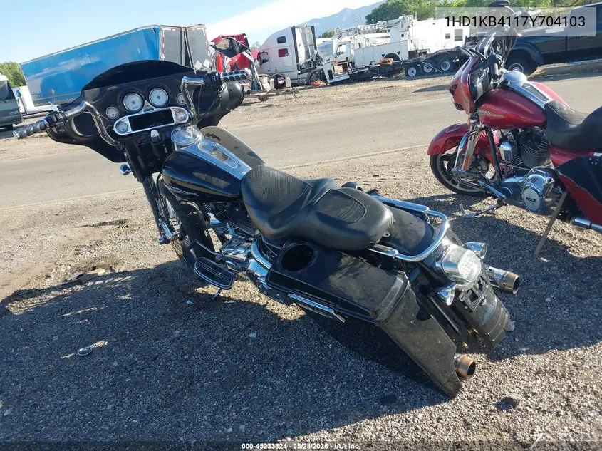 2007 Harley-Davidson Flhx VIN: 1HD1KB4117Y704103 Lot: 45233824