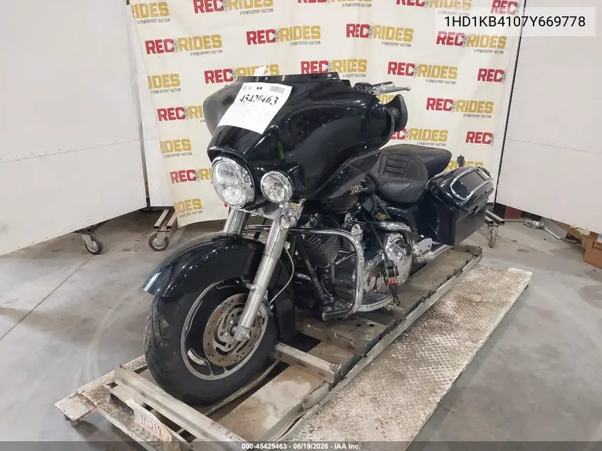 2007 Harley-Davidson Flhx VIN: 1HD1KB4107Y669778 Lot: 45429463