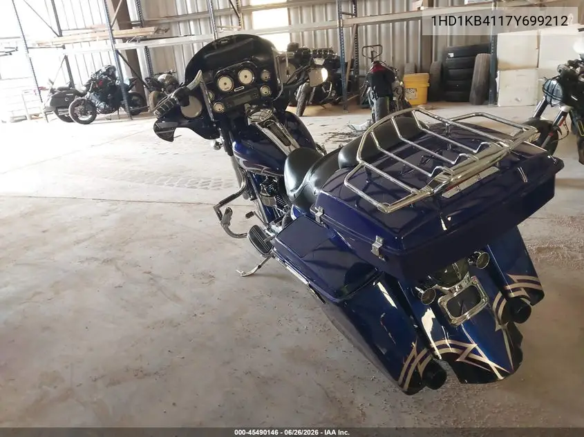 2007 Harley-Davidson Flhx VIN: 1HD1KB4117Y699212 Lot: 45490146